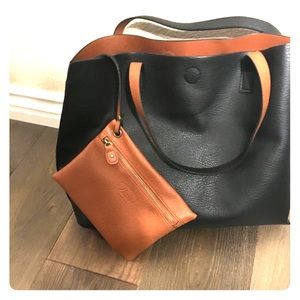 Leather like G.H Bass &Co Tote